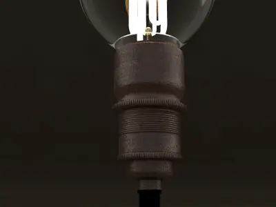 Eco-filament Pear shaped bulb 3D model