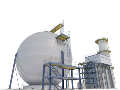 Refinery 1 3D model