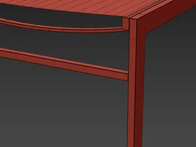 CB2 idle black sun lounger set 3D model