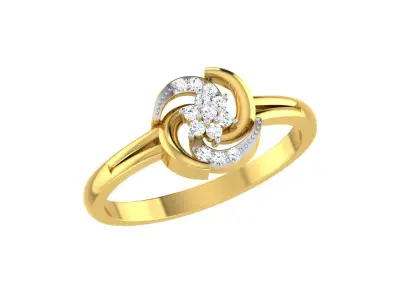 Women Ring Render 3dm STL OBJ FBX Details 3D print model 22