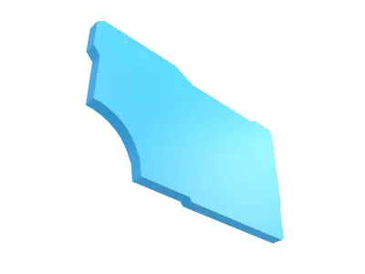 UHD High tech Graphical Interface v9 003 Low-poly 3D model