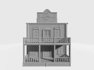 Wild west post office 3D print model