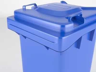 Plastic Wheeled Bin 3D model