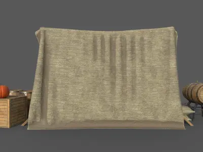 Camelot Market Square Low-poly 3D model