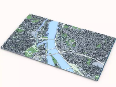 Riga City Latvia 3D model