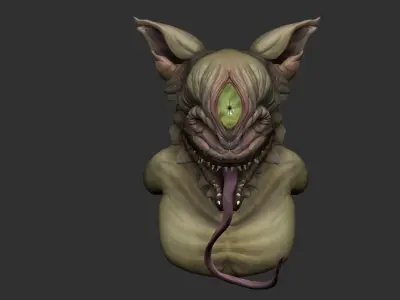 Grue - Buste - Jack Vance creature 3D model