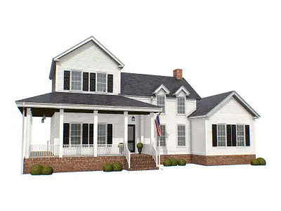 American Classic Houses Collection Low-poly 3D model