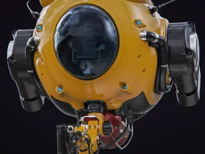 Sci Fi Submersible 3D model