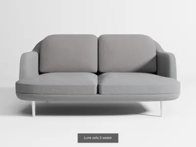 Lune sofas collection 3D Model Pack