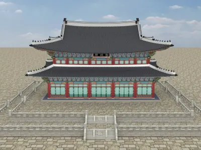  Geunjeongjeon Hall in Gyeongbokgung Palace OF KOREA 