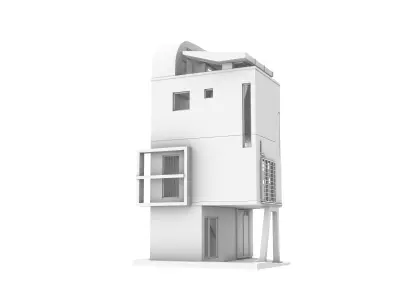 Suzuki House Bolles and Wilson 3D Model 3D model