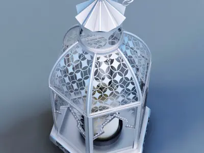 Lantern Moroccan Style Small 3D model