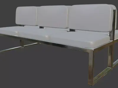Waiting Bench  3D model