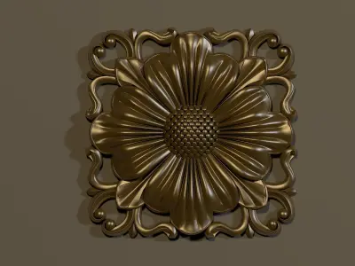 rosette dekor 3D model 31