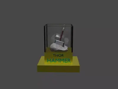 thor hammer 3D model buy