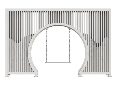 Swing with arch 3D model