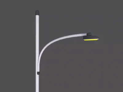 Street Light Low-poly 3D model 25