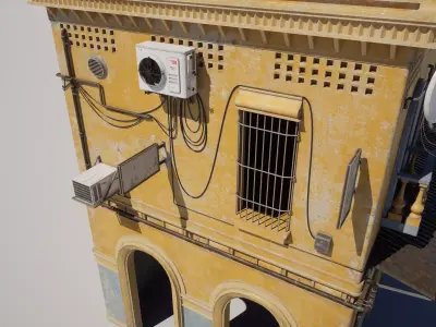 Middle Eastern Urban Building 3D model