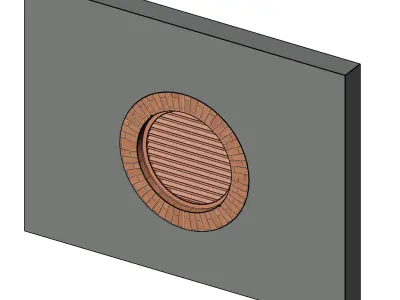 Round window 3D model