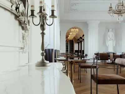  restaurant cafe  interior   3D model