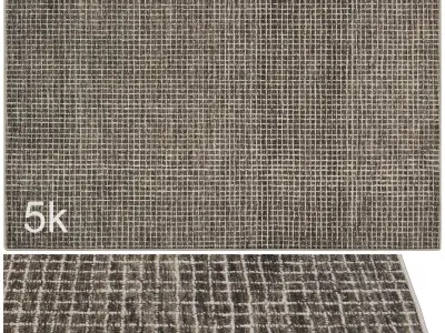 Carpet set 2222 - Giana Hooked Area Rug - 5K 3D model