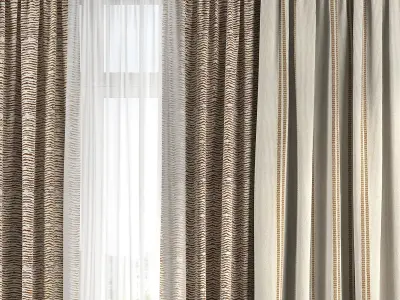 Curtain Set 123 3D model