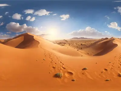 HDRI Desert Panoramas Low-poly 3D model