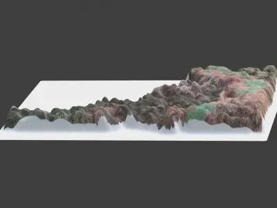 Idaho State Low-poly 3D model