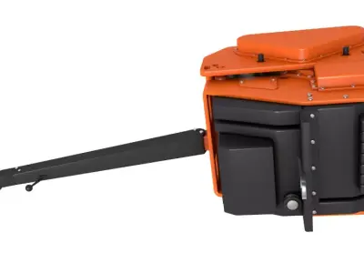 Hand Guided Double Vibratory Roller 3D model