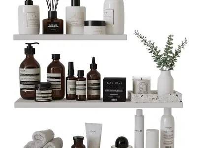 Decorative bathroom set 15 3D model