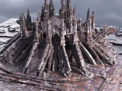 Dark Ages Monolith tower 2 3D model