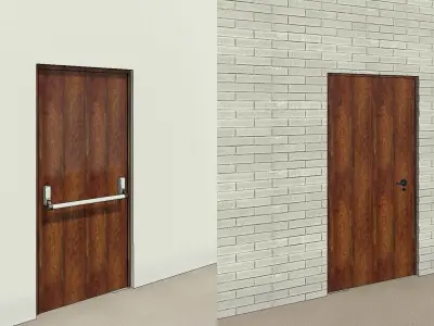 Emergency Exit Door 3D model
