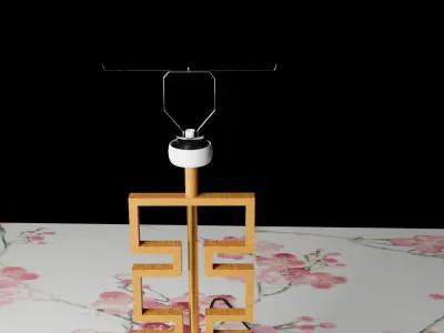 Japanese lamp Free 3D model