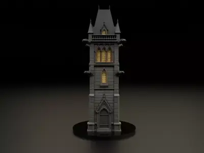 Medieval tower 3D print model