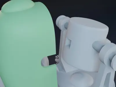 Characters from the film Tobor the Great 3D print model