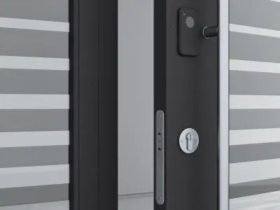 Aluminium door 129 3D model