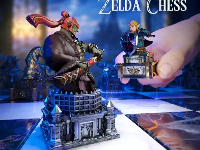Zelda Chess Set 3D print model