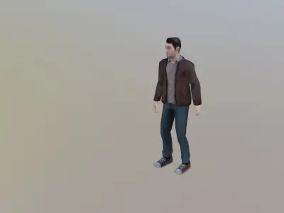 Casual Male Free low-poly 3D model
