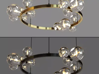 Minimalist led pendant SUNMEIYI 02 Low-poly 3D model
