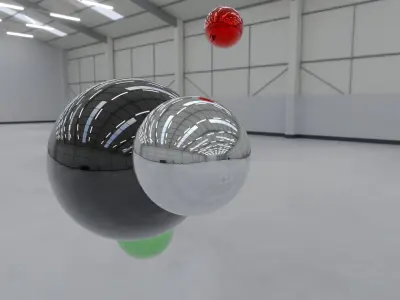 HDRI - Industrial Building Interior 3 Low-poly 3D model