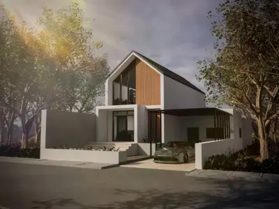 Scandinavian House Exterior 3D model