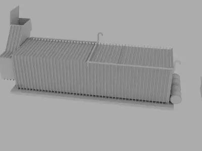 Furnished Underground Bunker No Materials Free 3D model