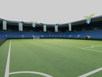 Lazio Football Stadium Low-poly 3D model