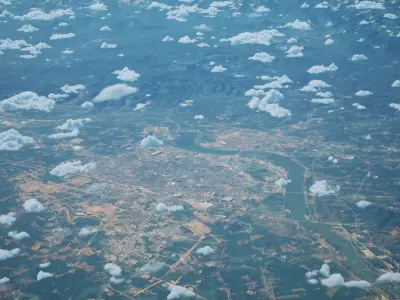 Hanzhong China City Landscape 3D Model 3D model