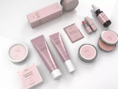 Make Up and Skincare 3D model