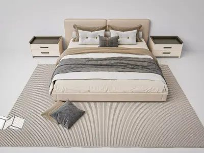 BED 01 FULL SETTINGVRAY SKETCHUP AND 3DSMAX FILE Free 3D model