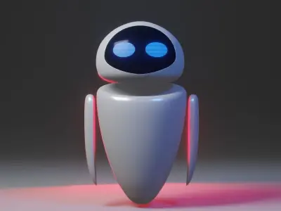 Eva Robot 3D model  Low-poly 3D model