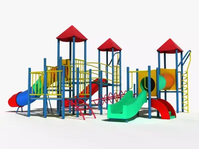 Playground Slide Low-poly 3D model purchase