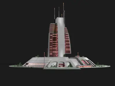Berkey Tower 3D model