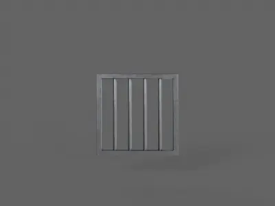 PBR Prison Window 3D Model Pack